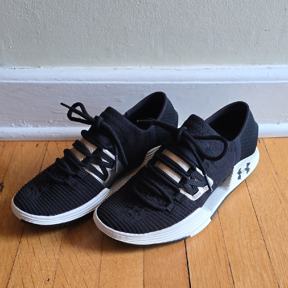 NWOT, Under Armour, UA Showstopper Training Shoes, Black & White, Women's 8.5